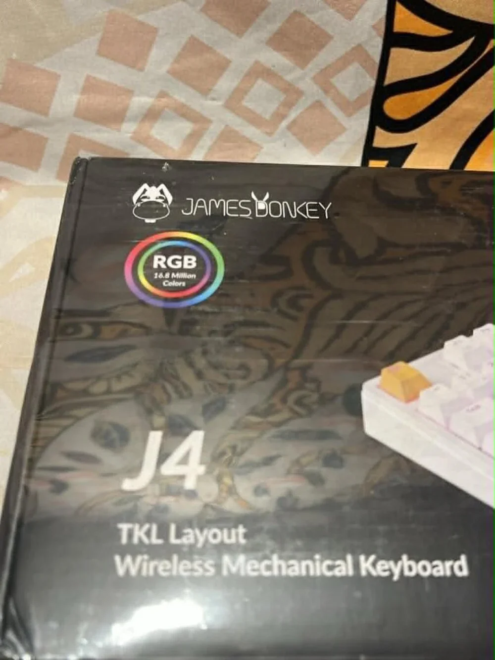 JamesDonkey J4 Wireless Mechanical Keyboard • White • Brown Tactile • New in Box - Picture 3 of 8